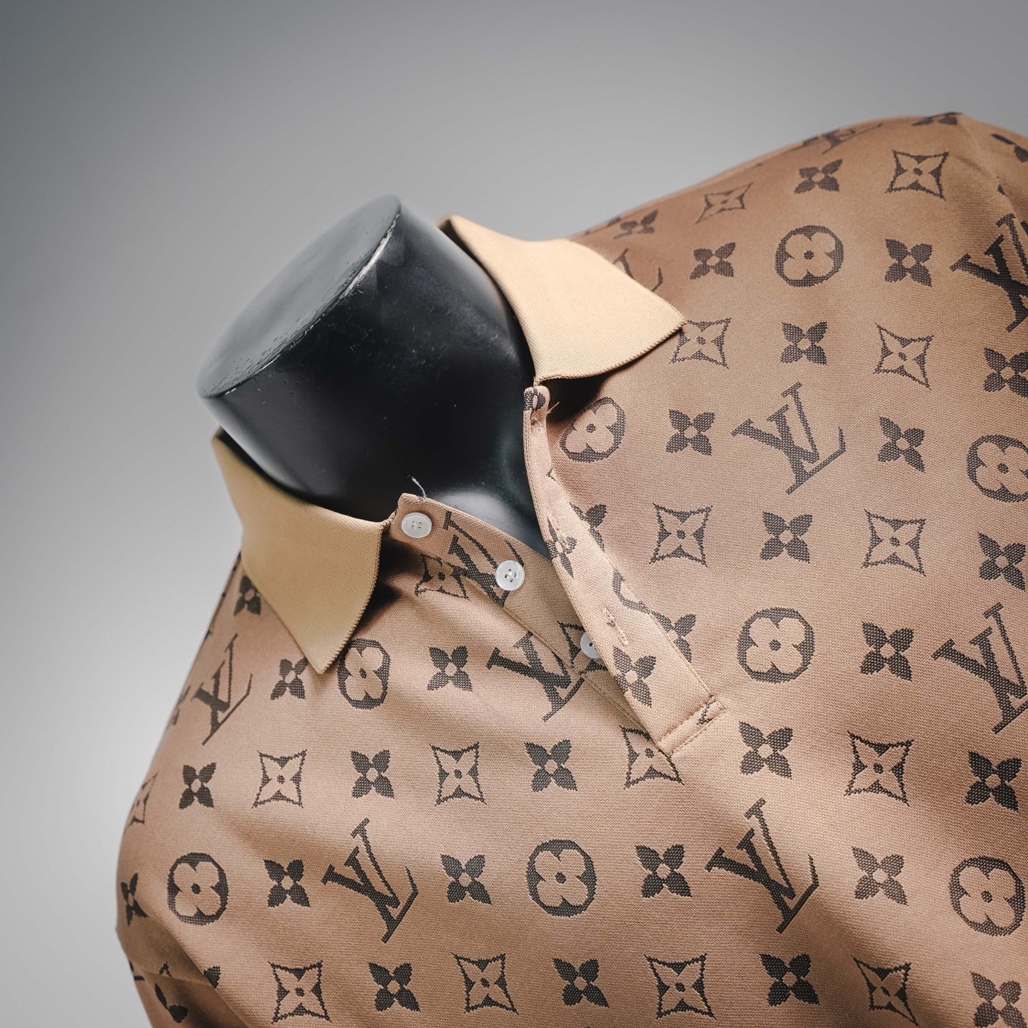 Louis Vuitton LV经典老花满印Polo衫短袖
