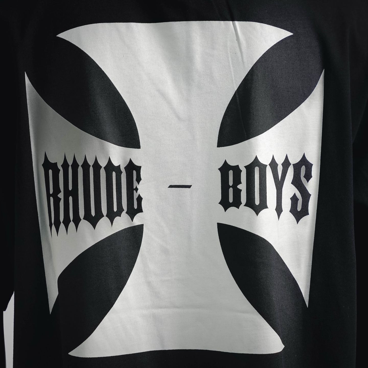 RHUDE Boys 十字印花短袖T恤