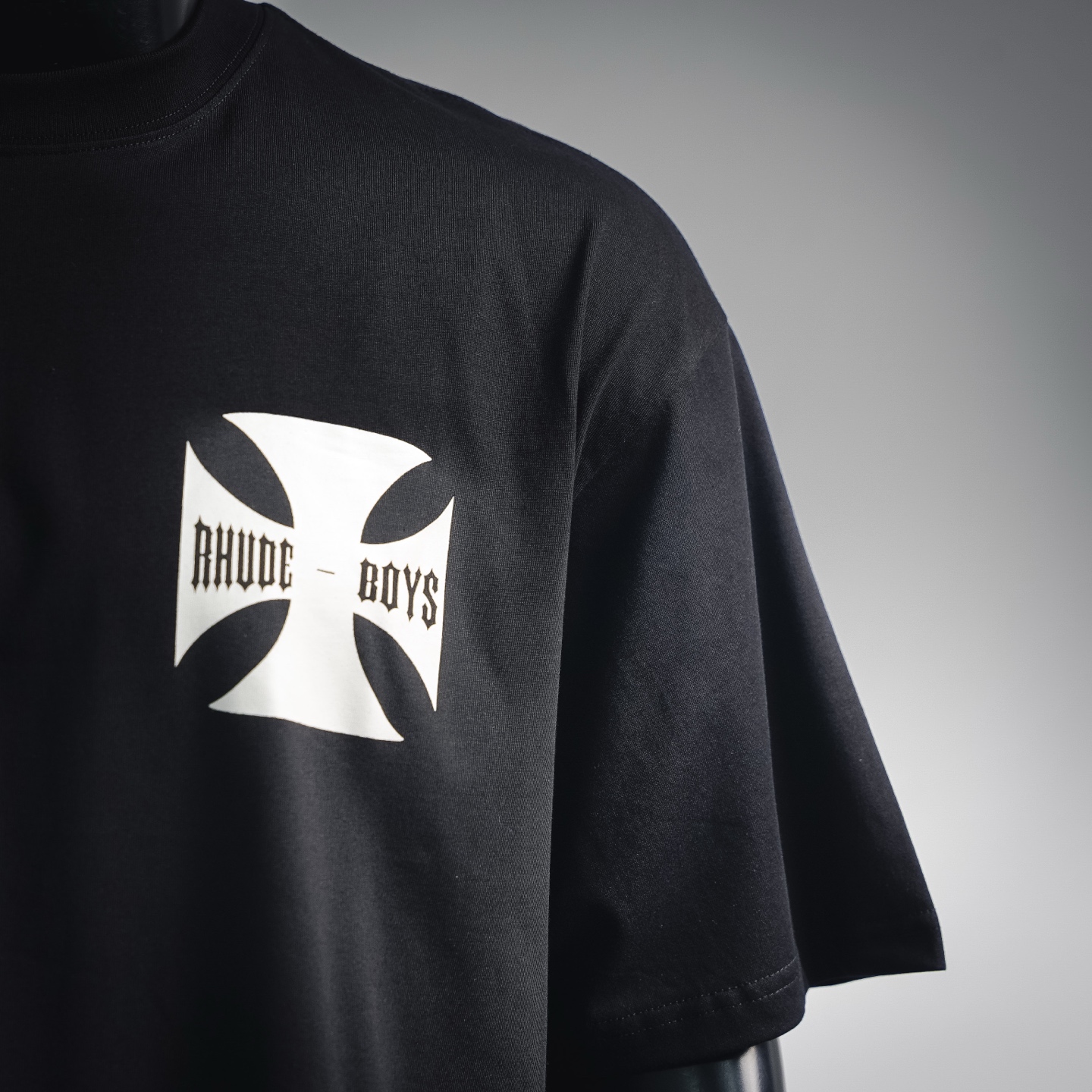 RHUDE Boys 十字印花短袖T恤