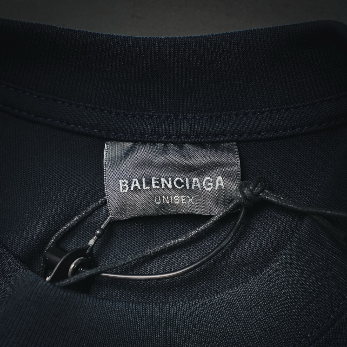 Balenciaga/巴黎世家 BLCG灰圆环字母刺绣短袖