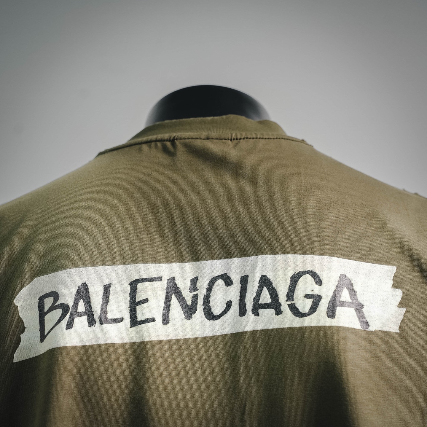 BALENCIAGA巴黎世家26ss新款胶带贴标短袖T恤