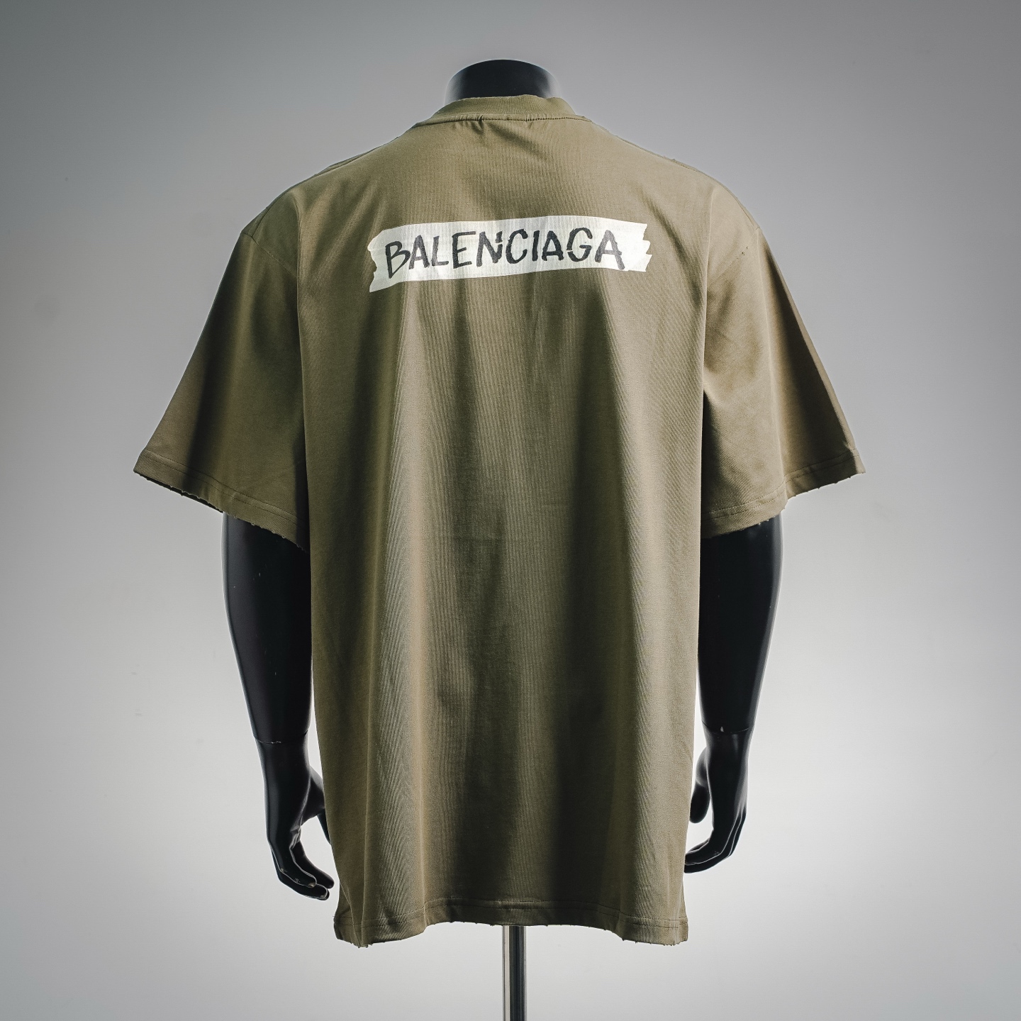 BALENCIAGA巴黎世家26ss新款胶带贴标短袖T恤