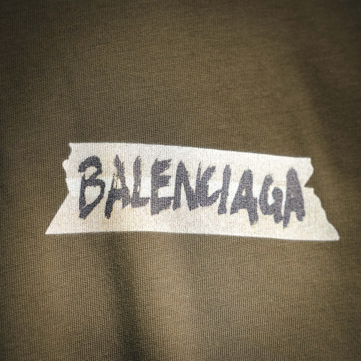 BALENCIAGA巴黎世家26ss新款胶带贴标短袖T恤