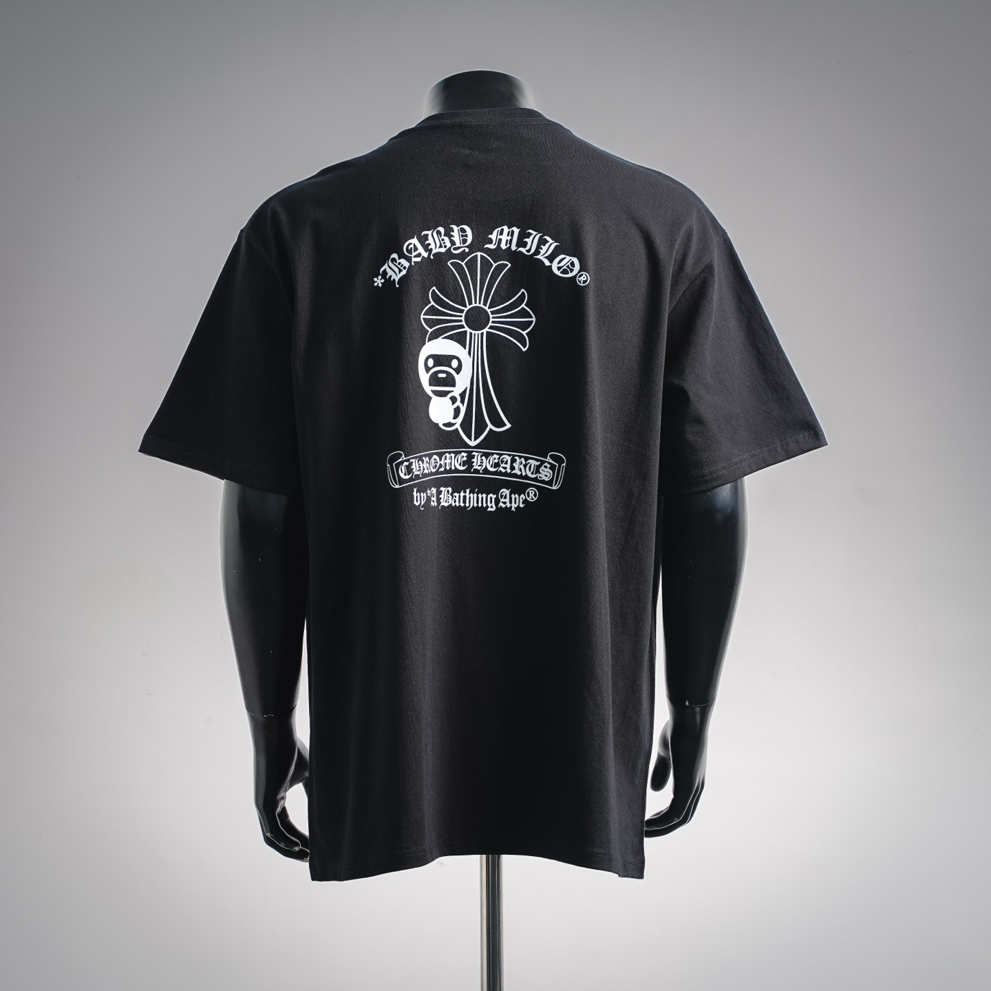 BAPE X Chrome猿人头联名克罗心经典字母印花短袖T恤-Chinese UA Cheap High Quatity Brand Clothes Bags handbags Sneakers wholesale wholesaler seller from China Factory suppliers Fashion Clothing Shoes best Quality Beautiful Price BAPE X Chrome猿人头联名克罗心经典字母印花短袖T恤