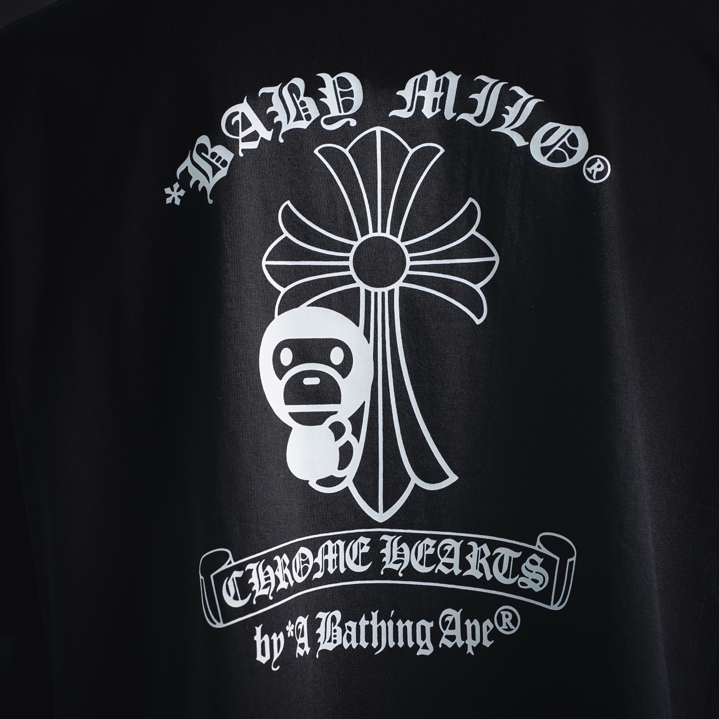 BAPE X Chrome猿人头联名克罗心经典字母印花短袖T恤-Chinese UA Cheap High Quatity Brand Clothes Bags handbags Sneakers wholesale wholesaler seller from China Factory suppliers Fashion Clothing Shoes best Quality Beautiful Price BAPE X Chrome猿人头联名克罗心经典字母印花短袖T恤