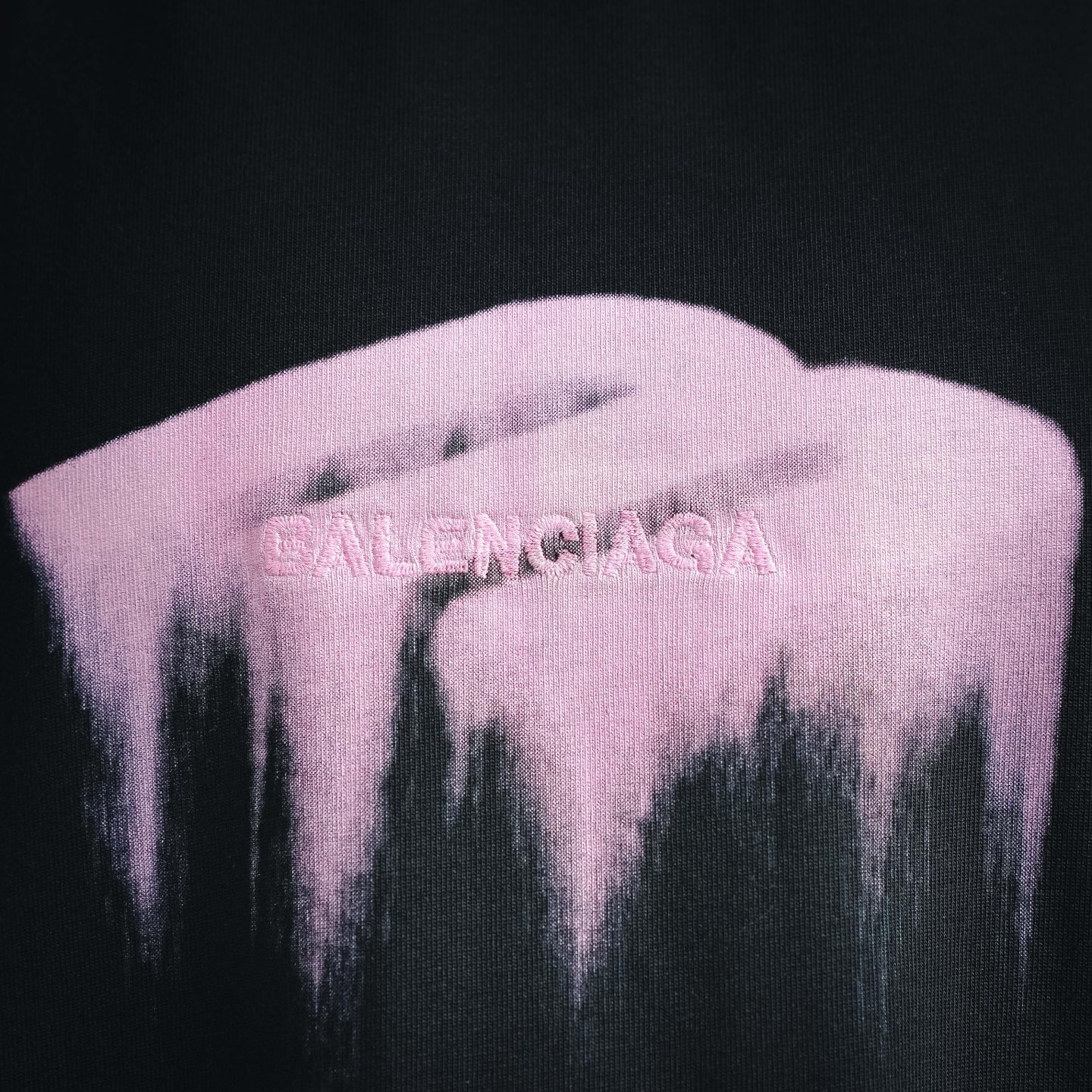BALENCIAGA巴黎世家26ss克莱因蓝溶解M字母短袖T恤