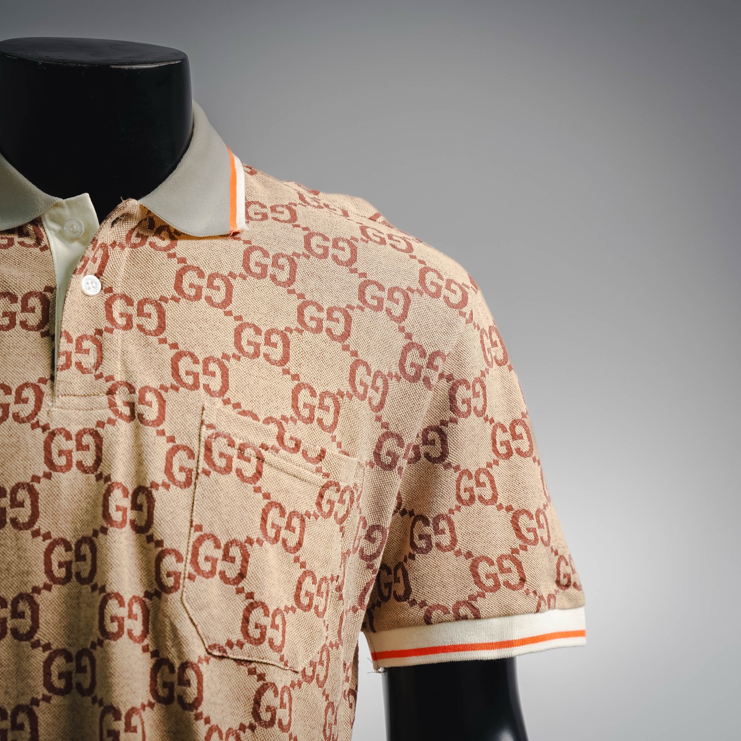 Gucci 古驰 双G满印logo提花短袖T恤
