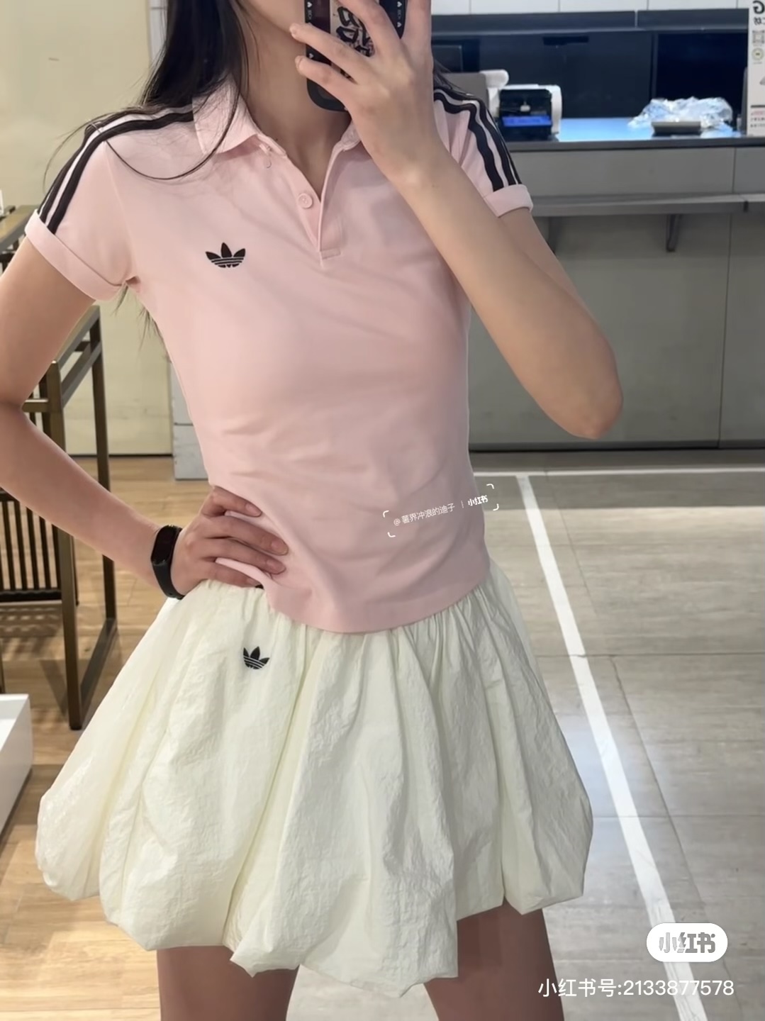 Adidas/阿迪达斯 三叶草经典三道杠logo刺绣 polo衫短袖 上身集合