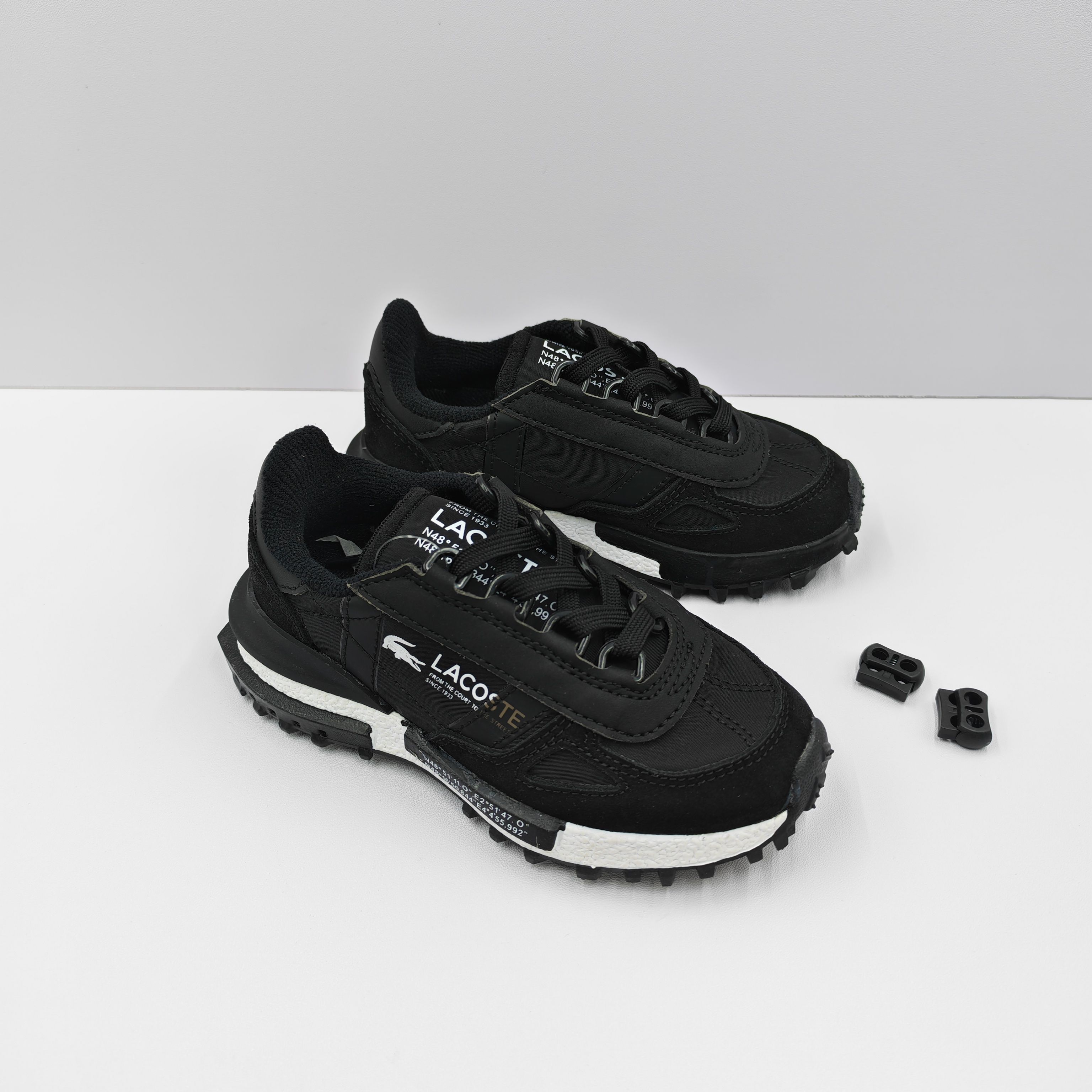 NO:338461,LACOSTE French crocodile comfortable commuting low-top life casual shoes Children's style Black and white Size 26 27 28 29 30 31 32 33 34 35, Internet celebrity niche brand,19860909LACOSTE法国鳄鱼舒适通勤低帮生活休闲鞋 童款 黑白 码数 26 27 28 29 30 31 32 33 34 35,网红小众品牌,,Children's