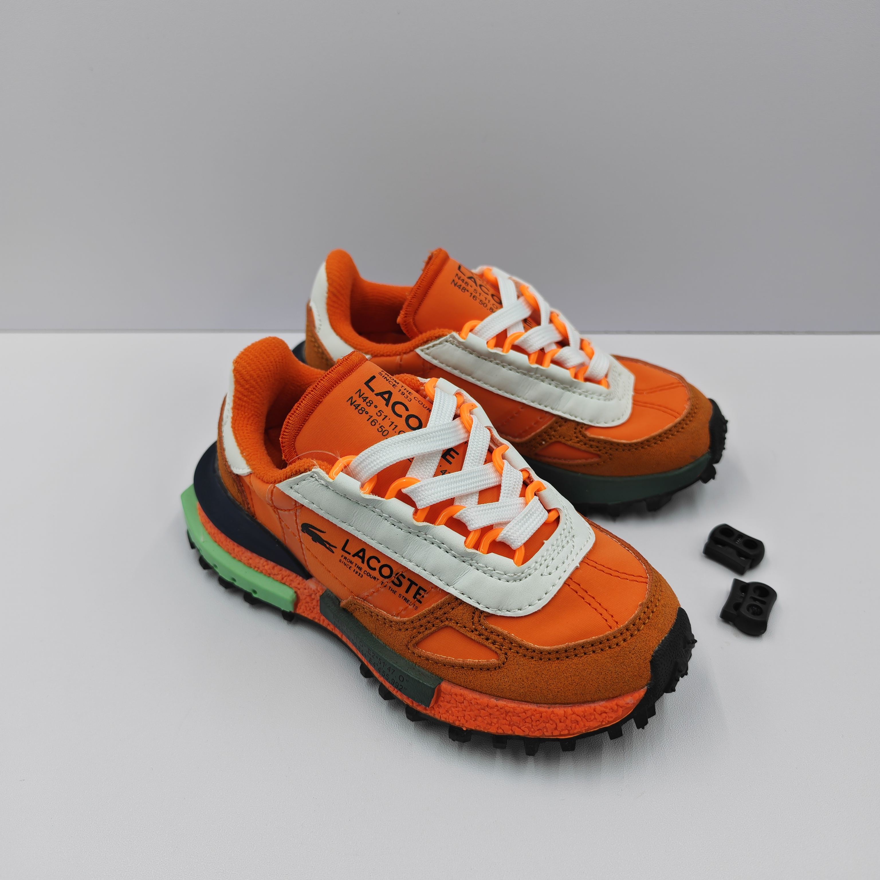 NO:338483,LACOSTE French crocodile comfortable commuting low-top life casual shoes Children's style Orange Number of sizes 26 27 28 29 30 31 32 33 34 35, Internet celebrity niche brand,19860909LACOSTE法国鳄鱼舒适通勤低帮生活休闲鞋 童款 橙 色 码数 26 27 28 29 30 31 32 33 34 35,网红小众品牌,,Children's