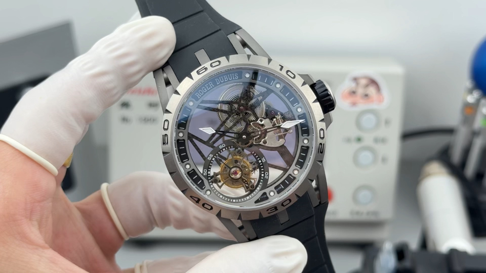 Roger Dubuis RDDBEX0479 Titanium Watch, Integrated Tourbillon, 45mm