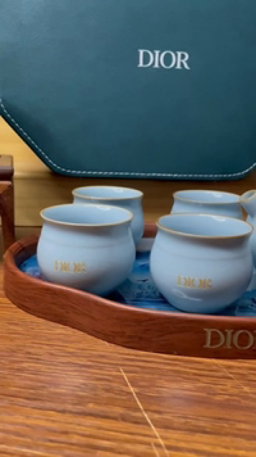 DIOR Tea Set, 5-Piece Ceramic Tea Set with Travel Case, Elegant Gift 1 DIOR Tea Set, 5-Piece Ceramic Tea Set with Travel Case, Elegant Gift