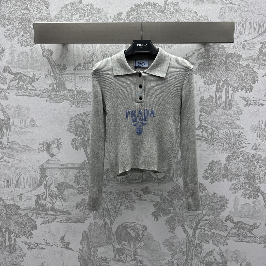 Prada Clothing Shirts & Blouses Knitting Wool Fall Collection