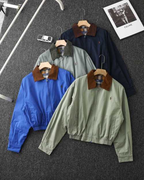 Ralph Lauren Four-Color College Style Lapel Jacket - American Retro Outerwear 1 Ralph Lauren Four-Color College Style Lapel Jacket - American Retro Outerwear
