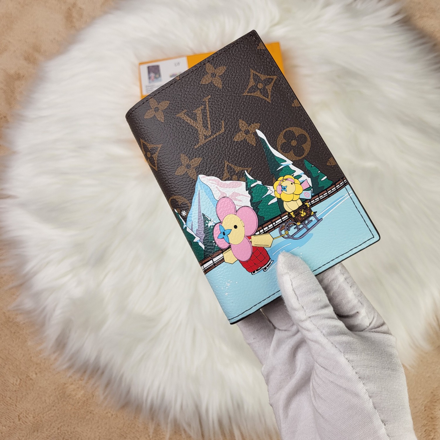 Various color options of the passport wallet