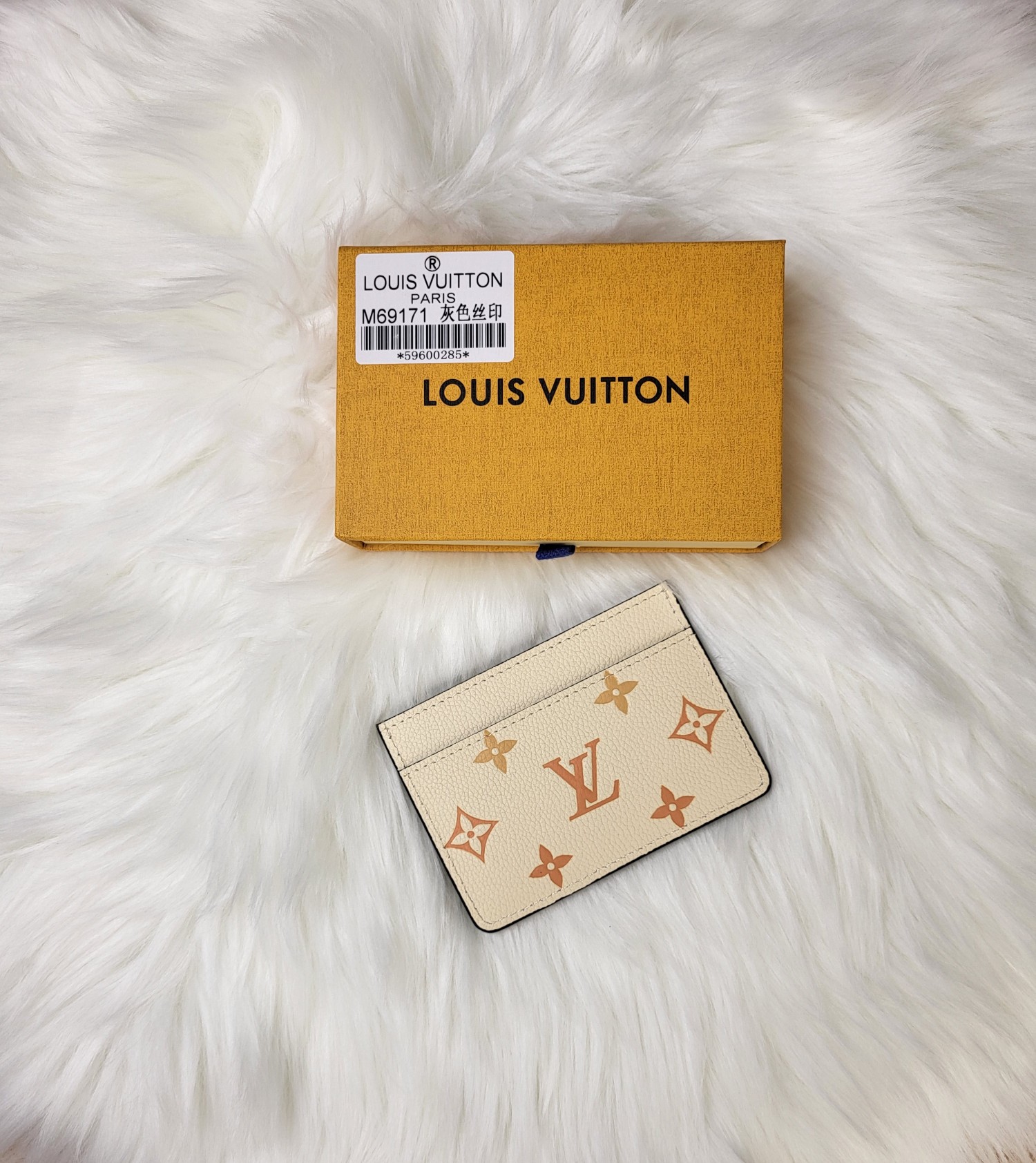 Close-up of leather card case