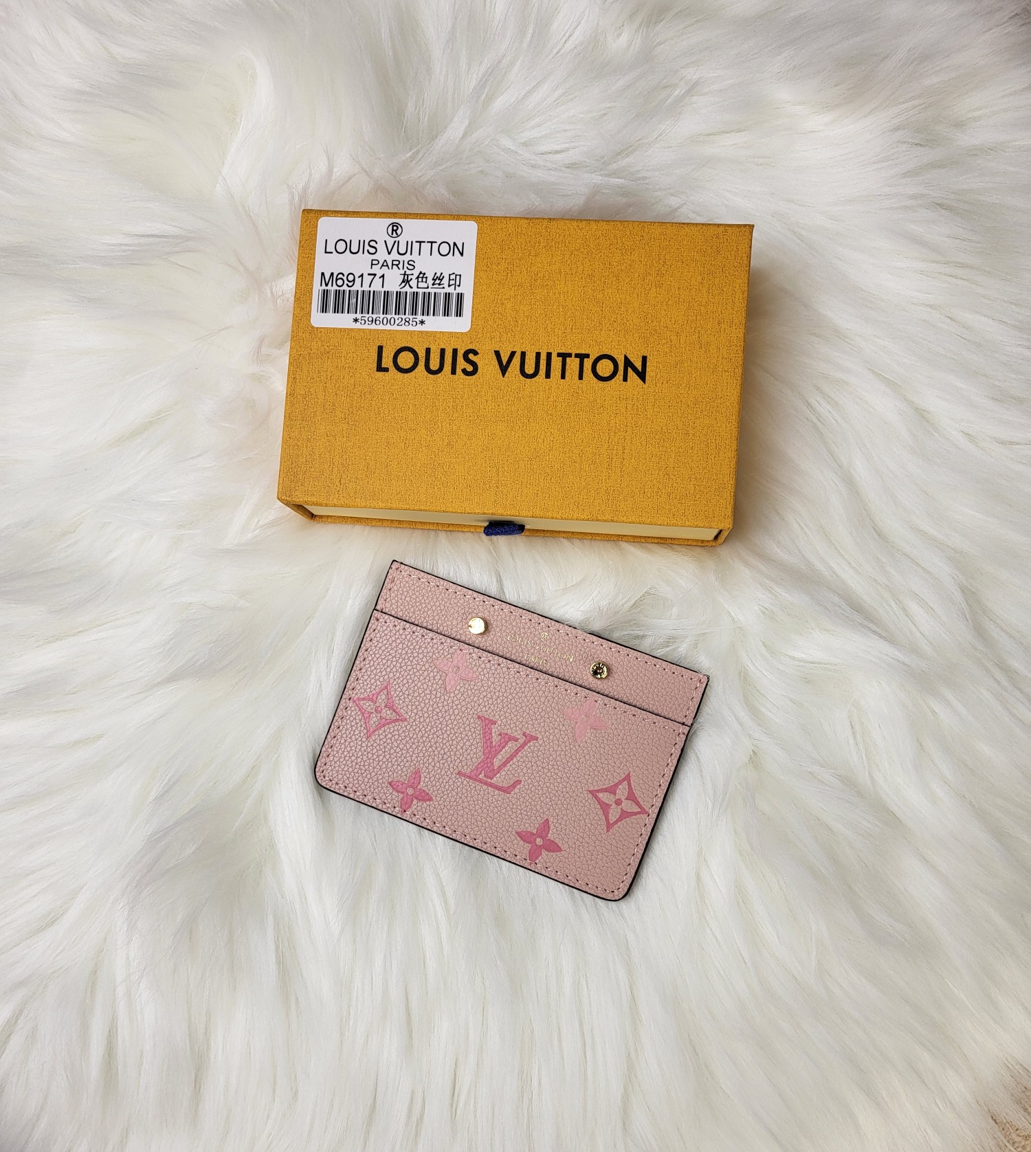 Genuine leather card holder front
