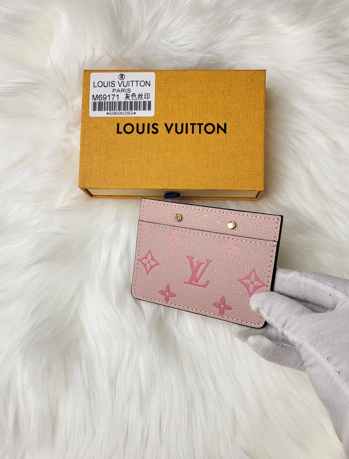 Leather card holder inside