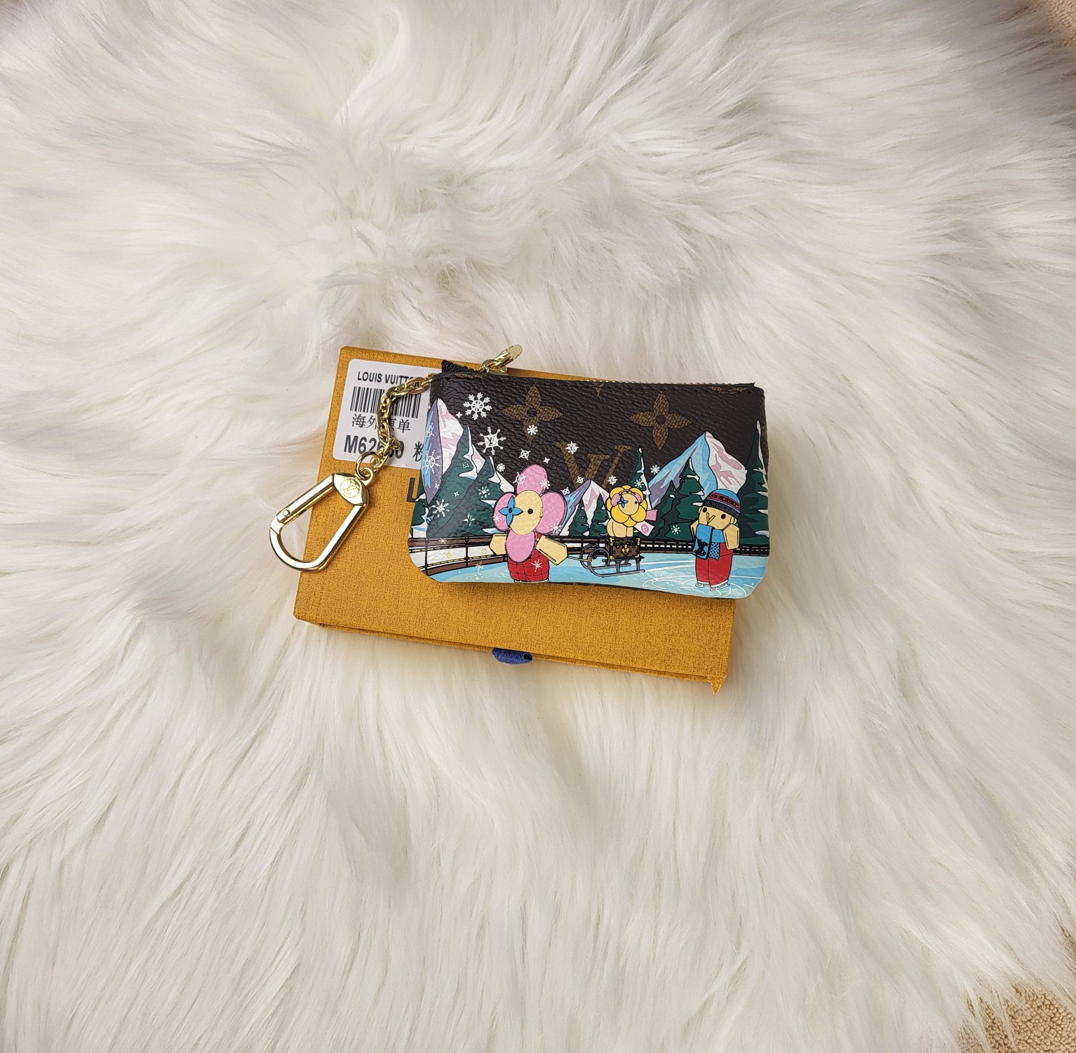 Leather card holder front view