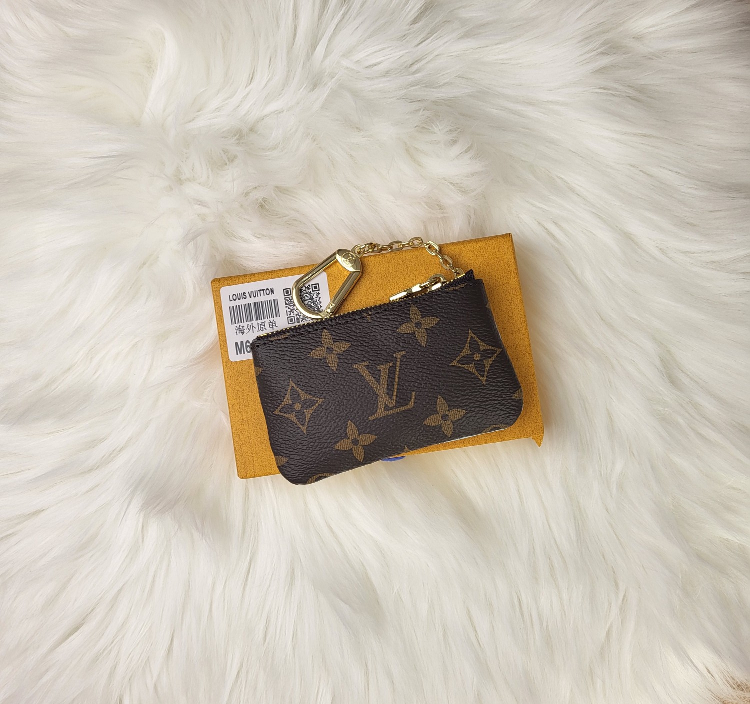 Leather card holder back view