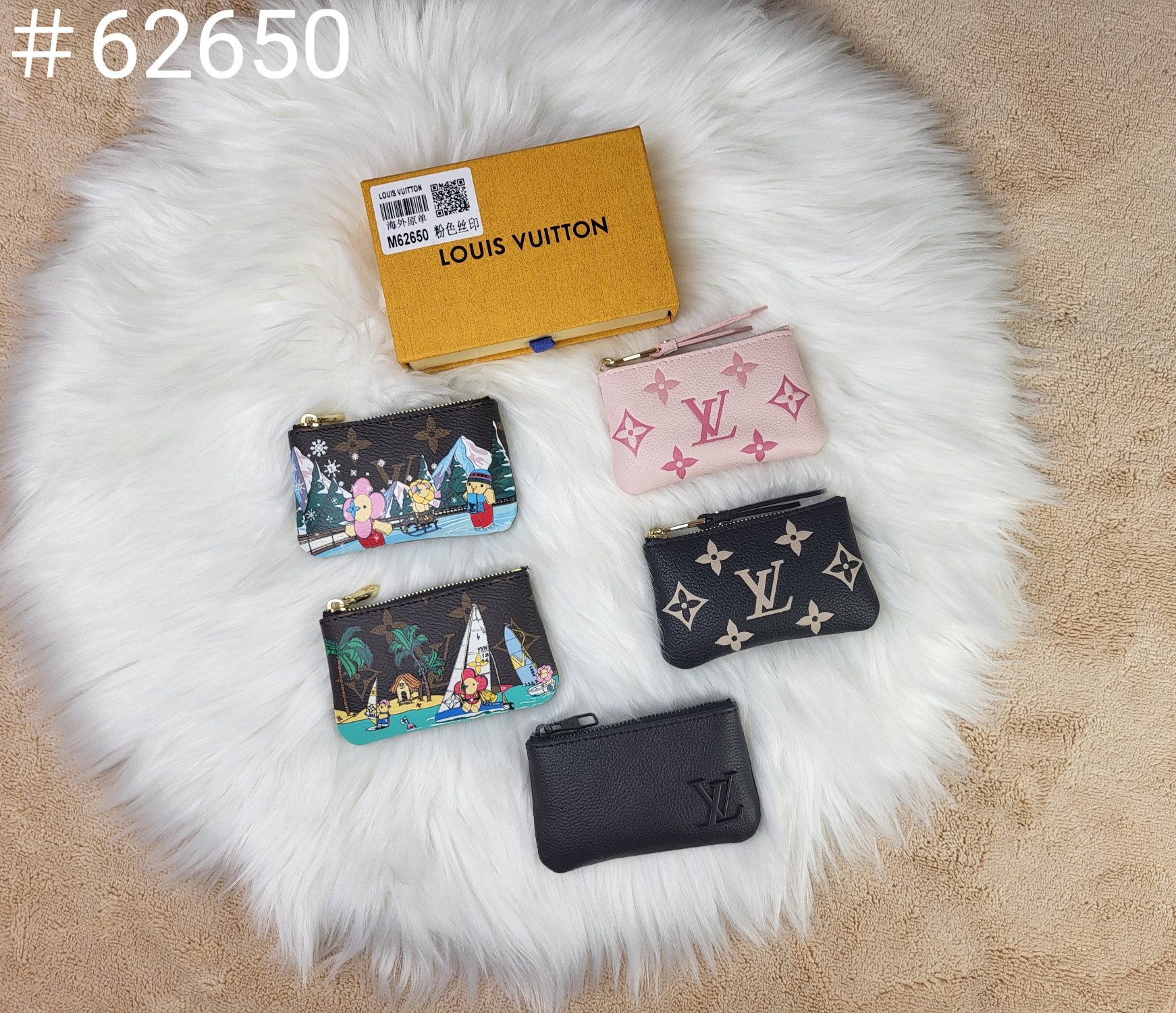 Genuine leather card case gift presentation
