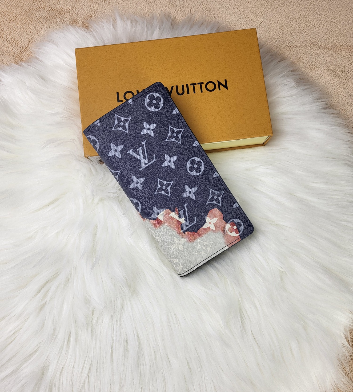 Close-up of leather texture for bifold wallet