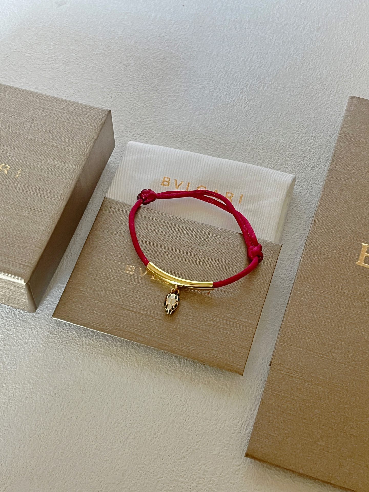 BVLGARI Serpenti New Year Red Cord Bracelet - Comprehensive