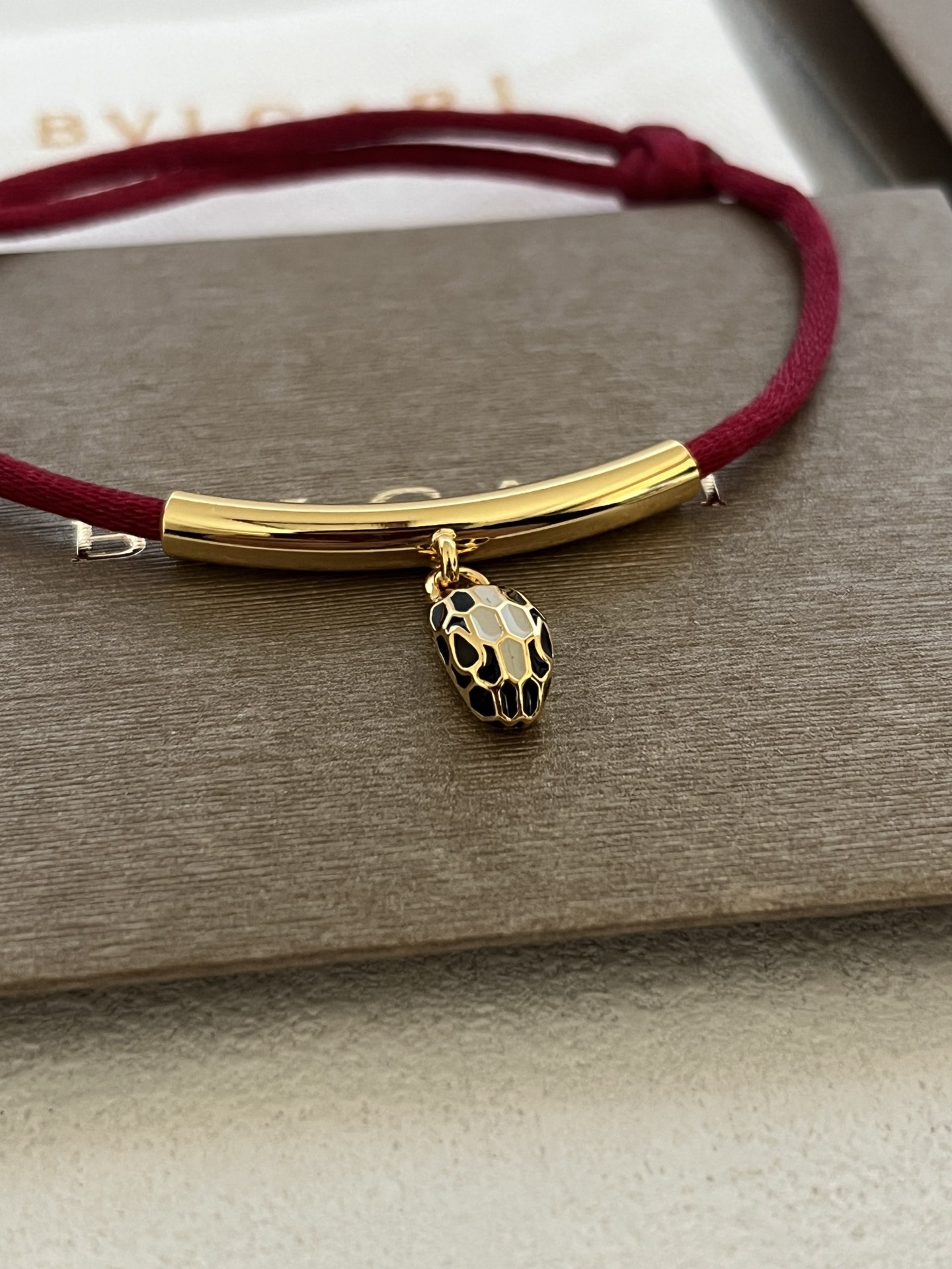 BVLGARI Serpenti New Year Red Cord Bracelet - Comprehensive 8