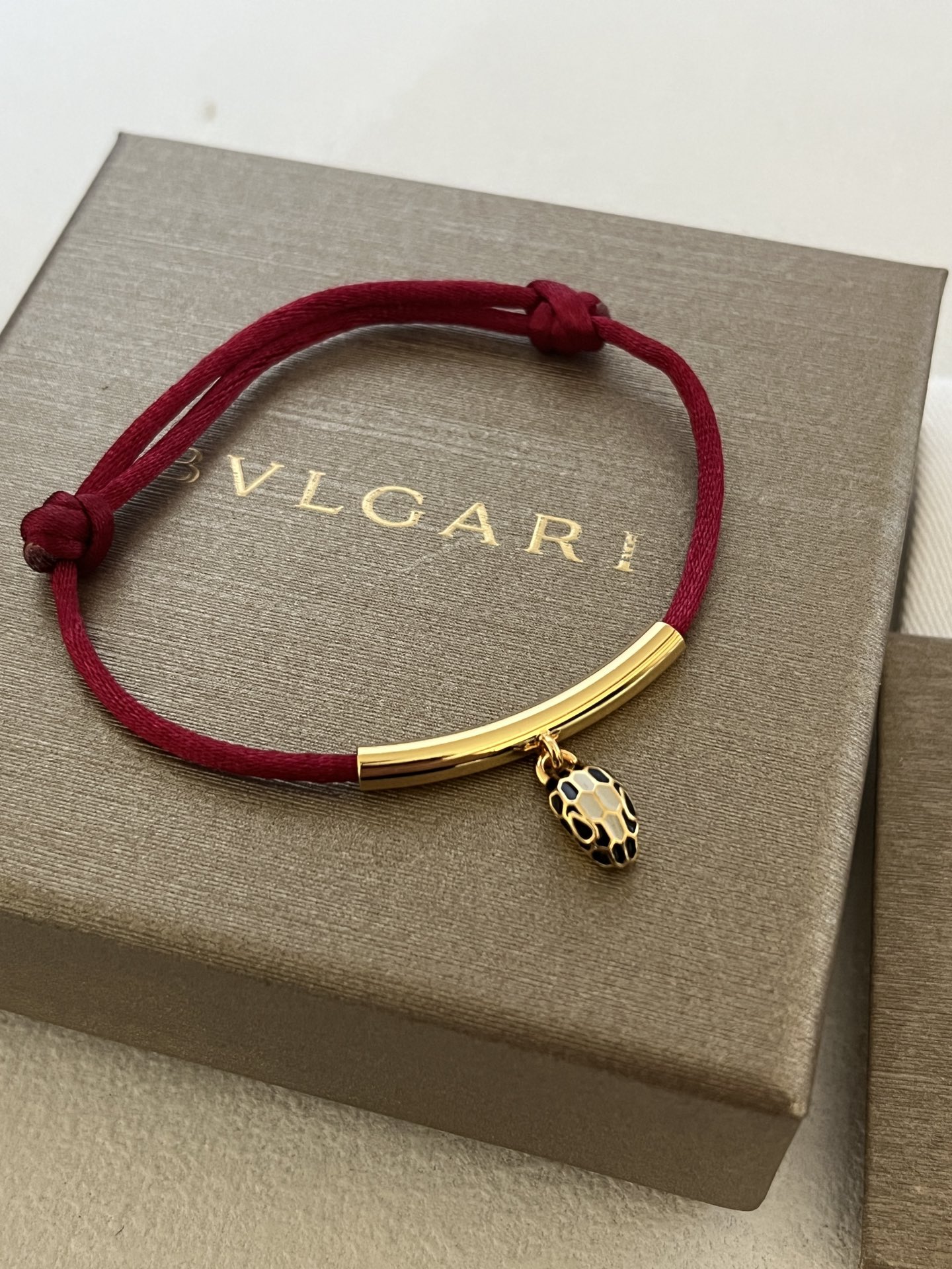 BVLGARI Serpenti New Year Red Cord Bracelet - Comprehensive 7