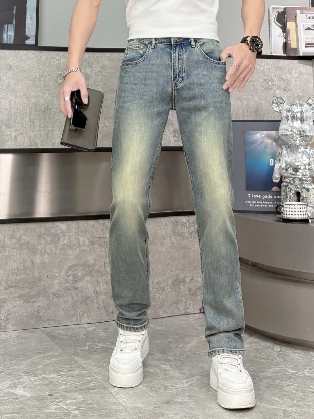 NO:123823,2025 spring and summer model D [spot direct purchase] No. 6319 Number of codes 28-3837,,alexander wang198609092025春夏款 D【现货直批】 款号6319 码数28-3837,,alexander wang,Men's clothing