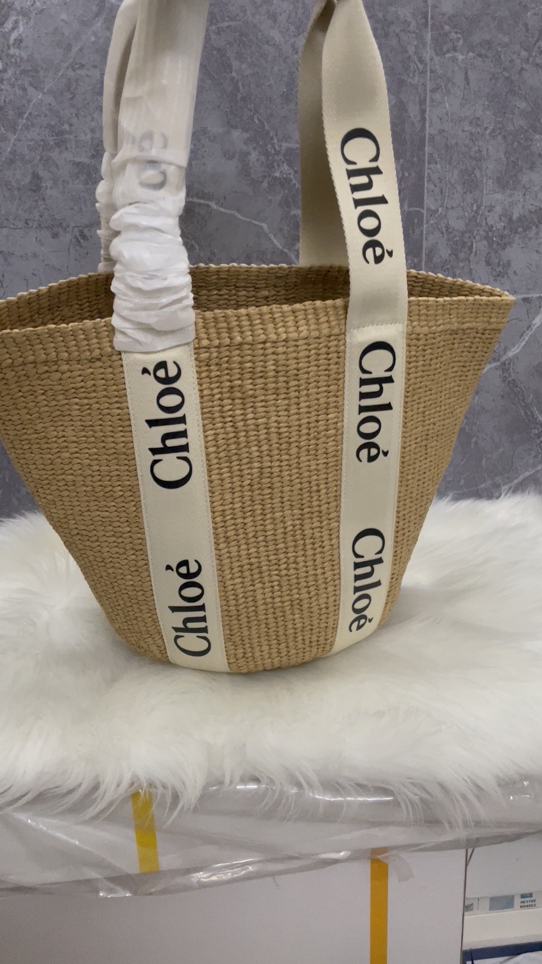 Chloe Handbags Crossbody & Shoulder Bags Weave Straw Woven Woody