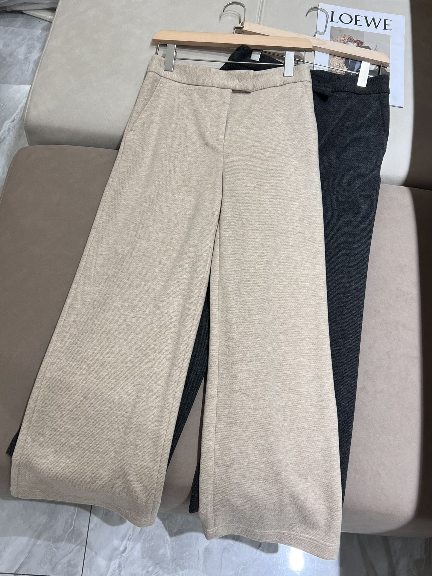 Max Mara Inspired Wide Leg Knit Trousers - Comfortable and Stylish Pants