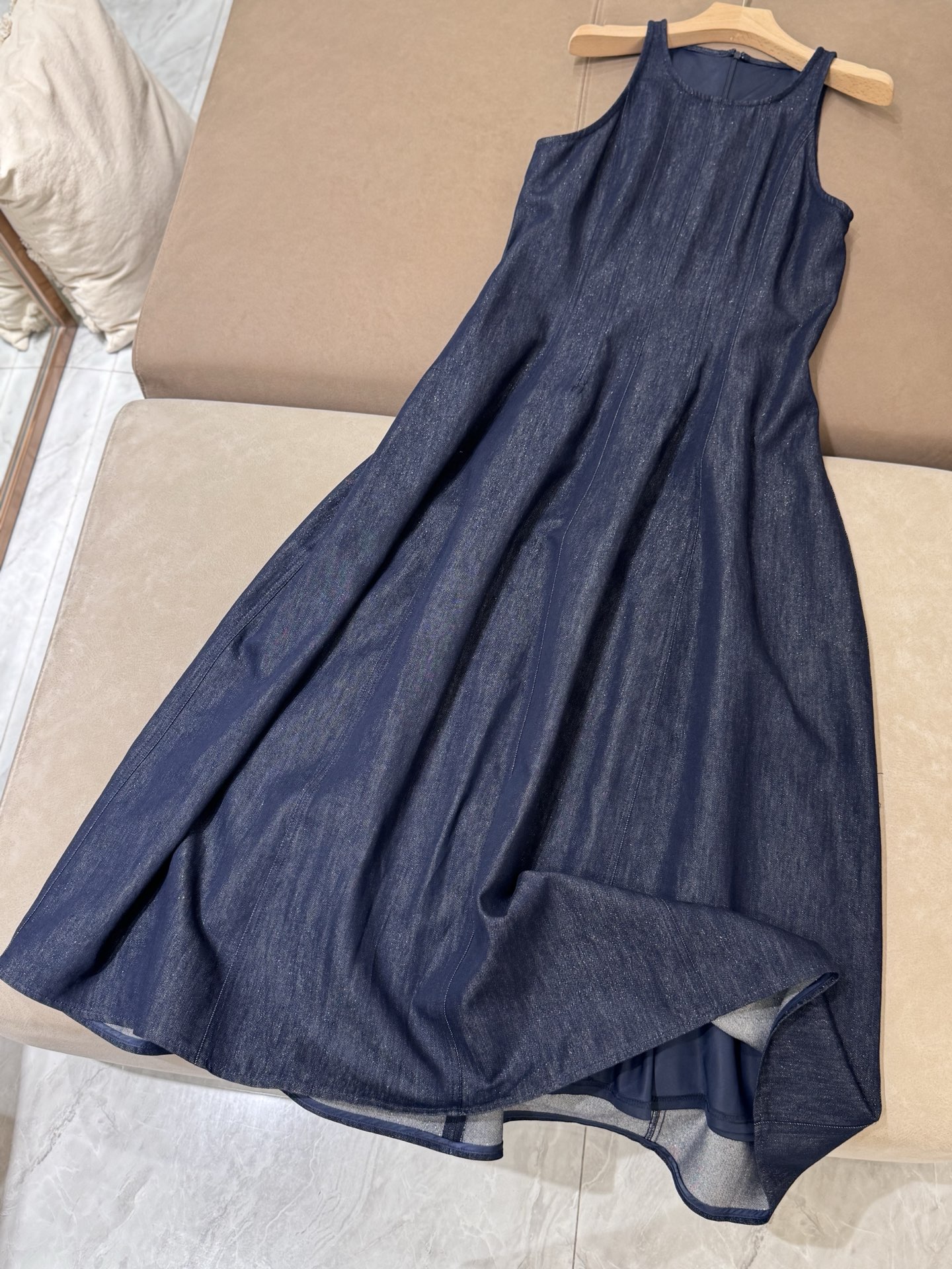 Elegante Vestido Denim Azul - Nuevo Diseño 2025, Tallas Disponibles