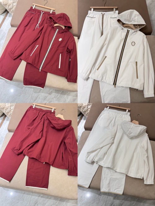 Women's Cotton Casual Tracksuit Set with Hooded Jacket and Drawstring Pants