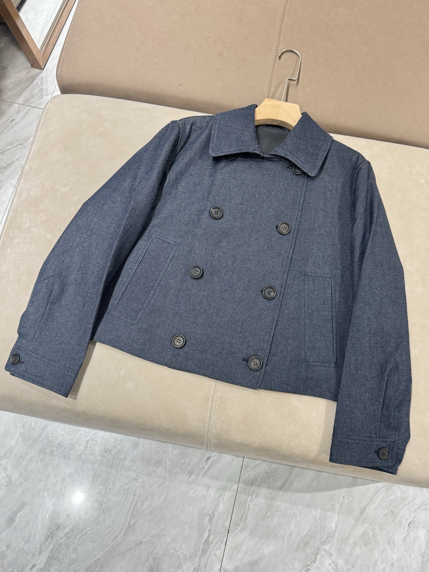 Stylish Denim Blue Cropped Jacket - Modern Women's Fashion 3 i1756367170829 3796 0 1