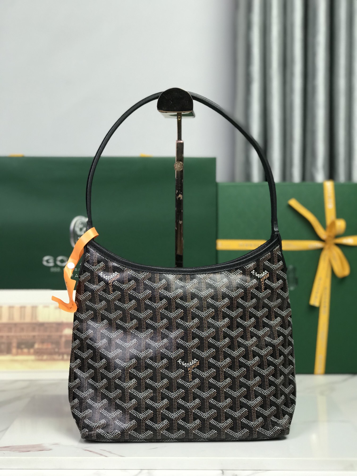 Goyard Style Black Hobo Bag Bags Hobo Bag detail image 2 from source 763981