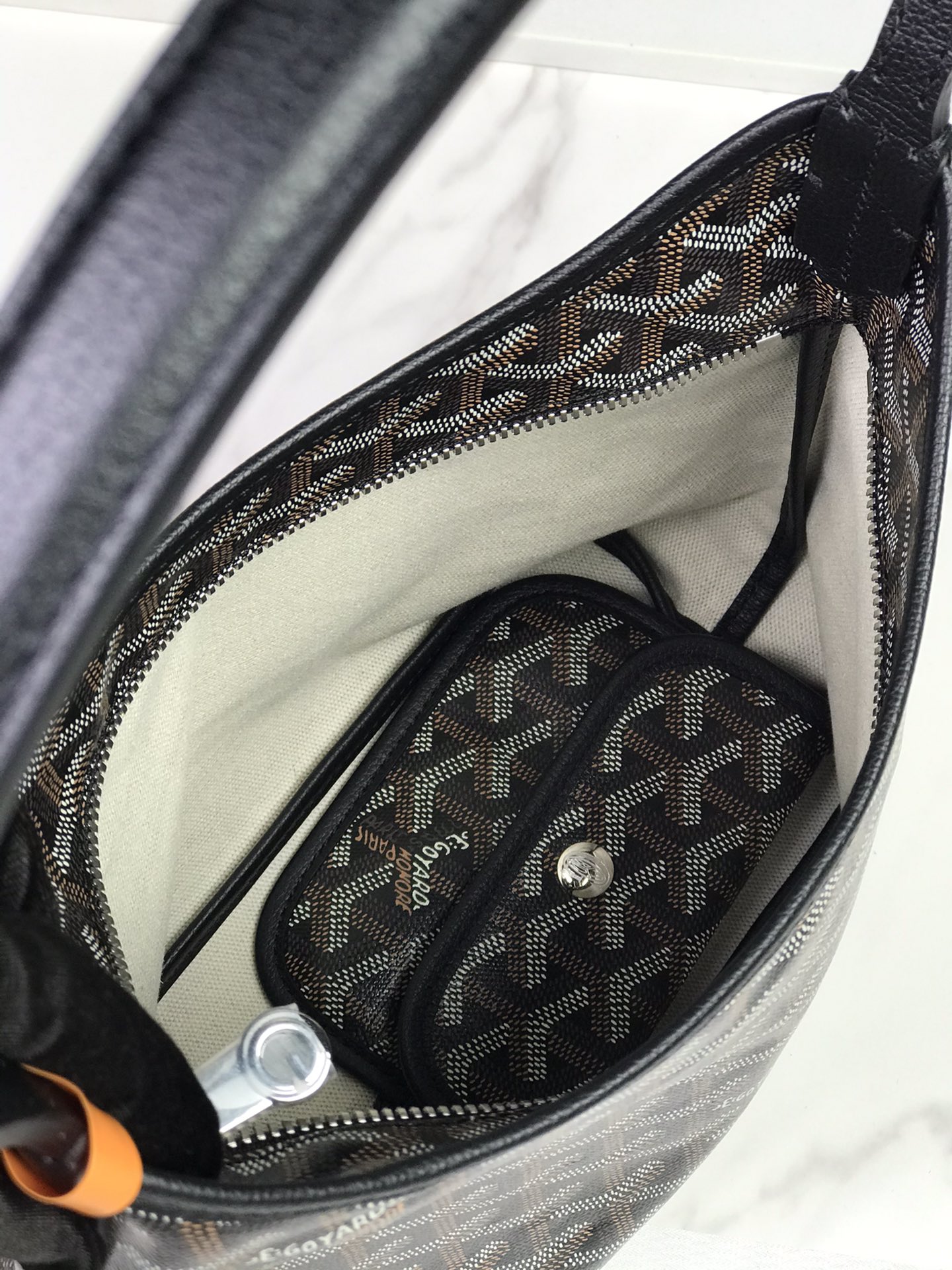 Goyard Style Black Hobo Bag Bags Hobo Bag detail image 7 from source 763981