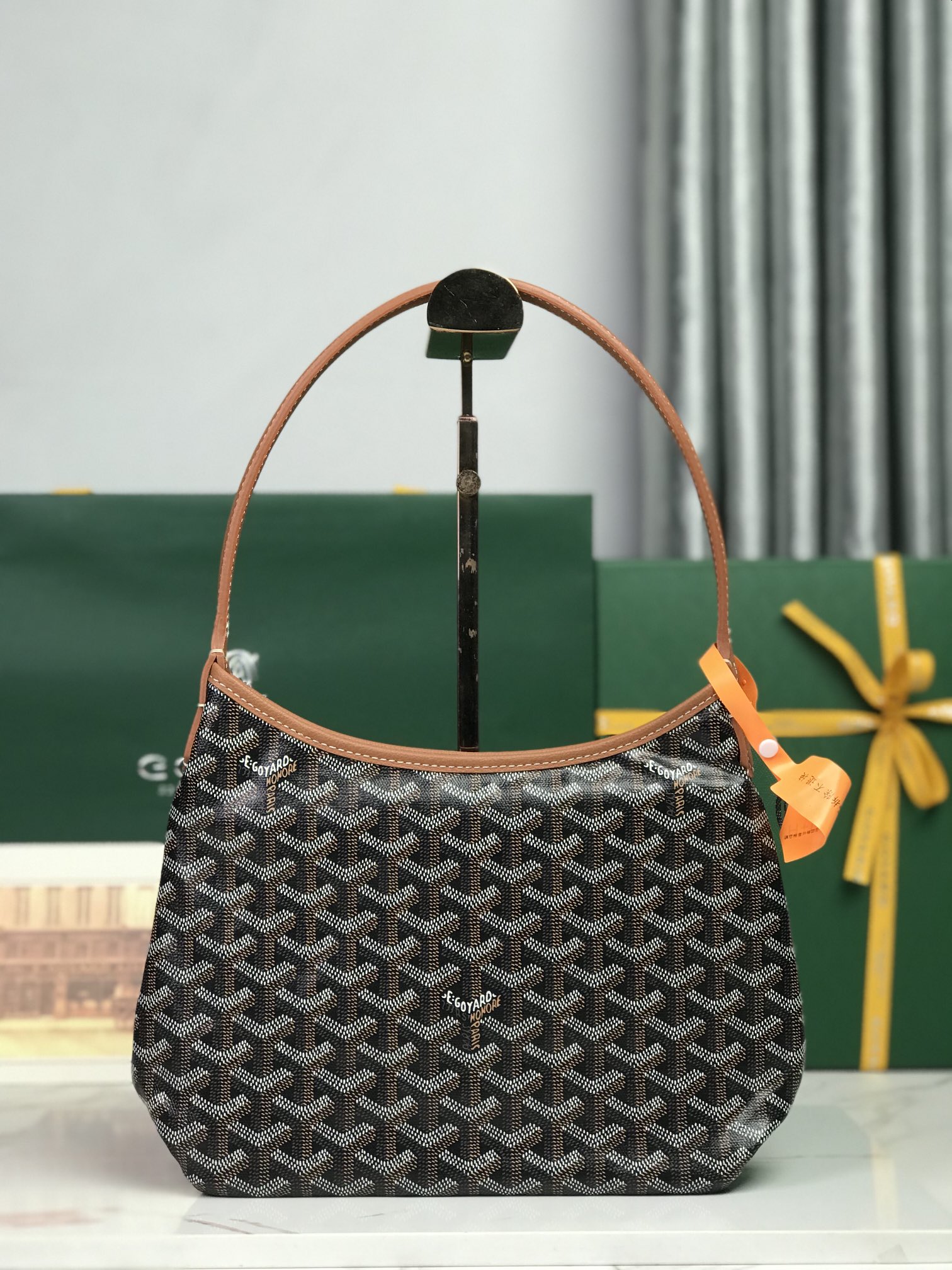 Goyard Style Brown Hobo Bag Bags Hobo Bag detail image 2 from source 763982