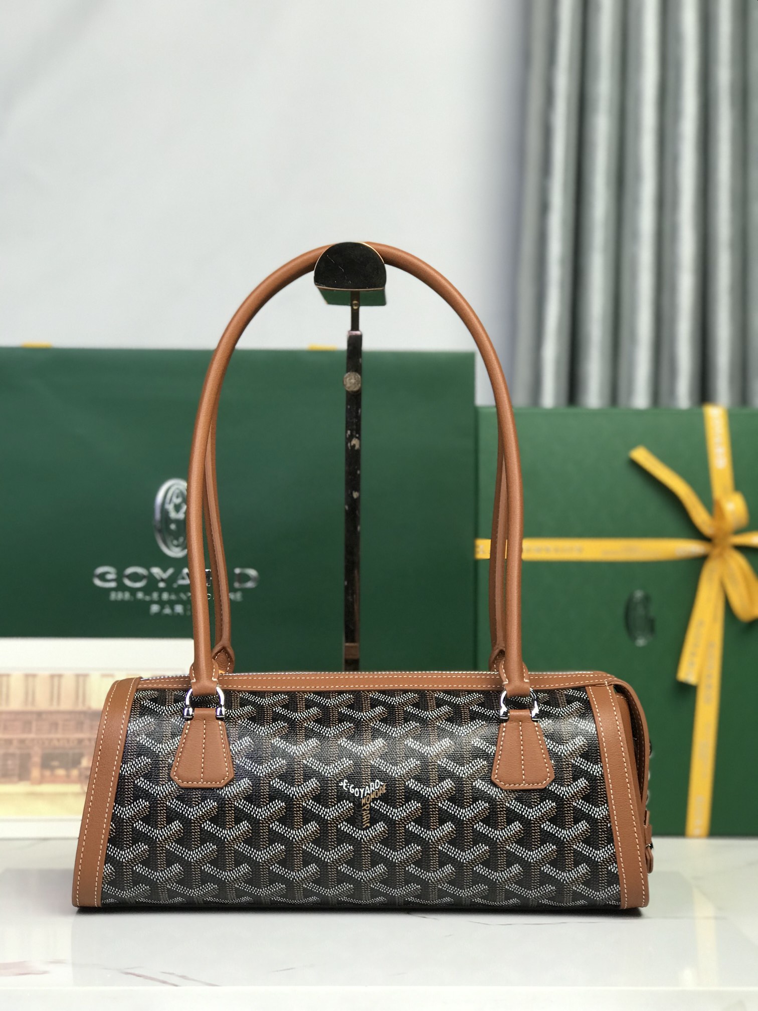 Goyard Style Leather Backpack Bags Backpack detail image 2 from source 763979