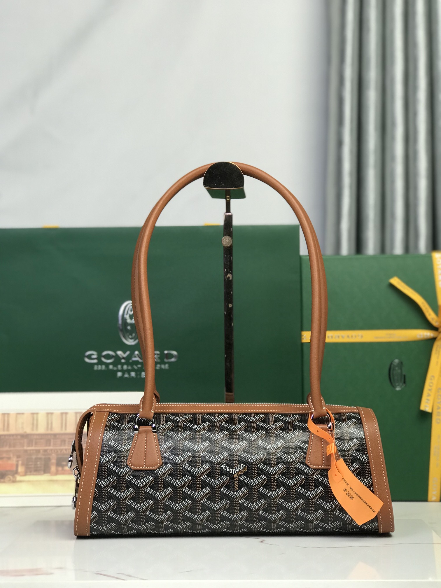 Goyard Style Leather Backpack Bags Backpack detail image 1 from source 763979