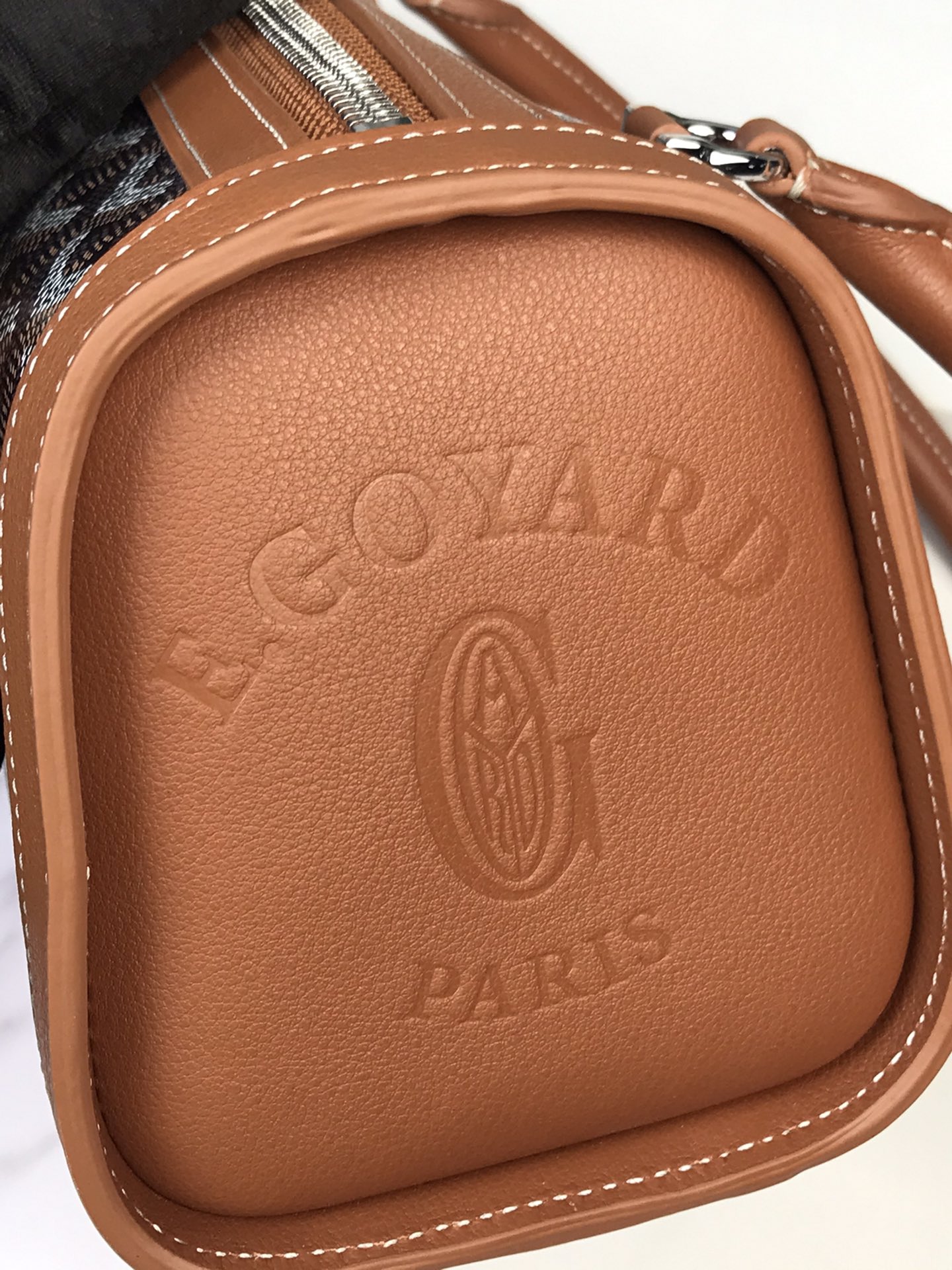 Goyard Style Leather Backpack Bags Backpack detail image 7 from source 763979