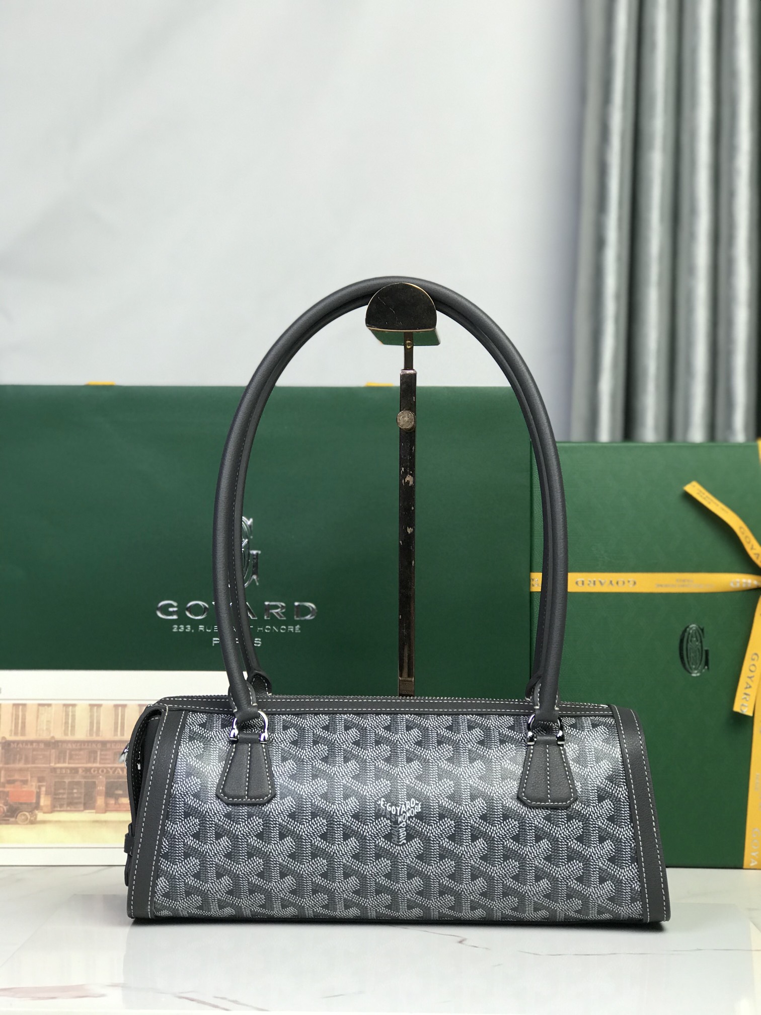 Goyard Style Leather Backpack Bags Backpack detail image 2 from source 763978