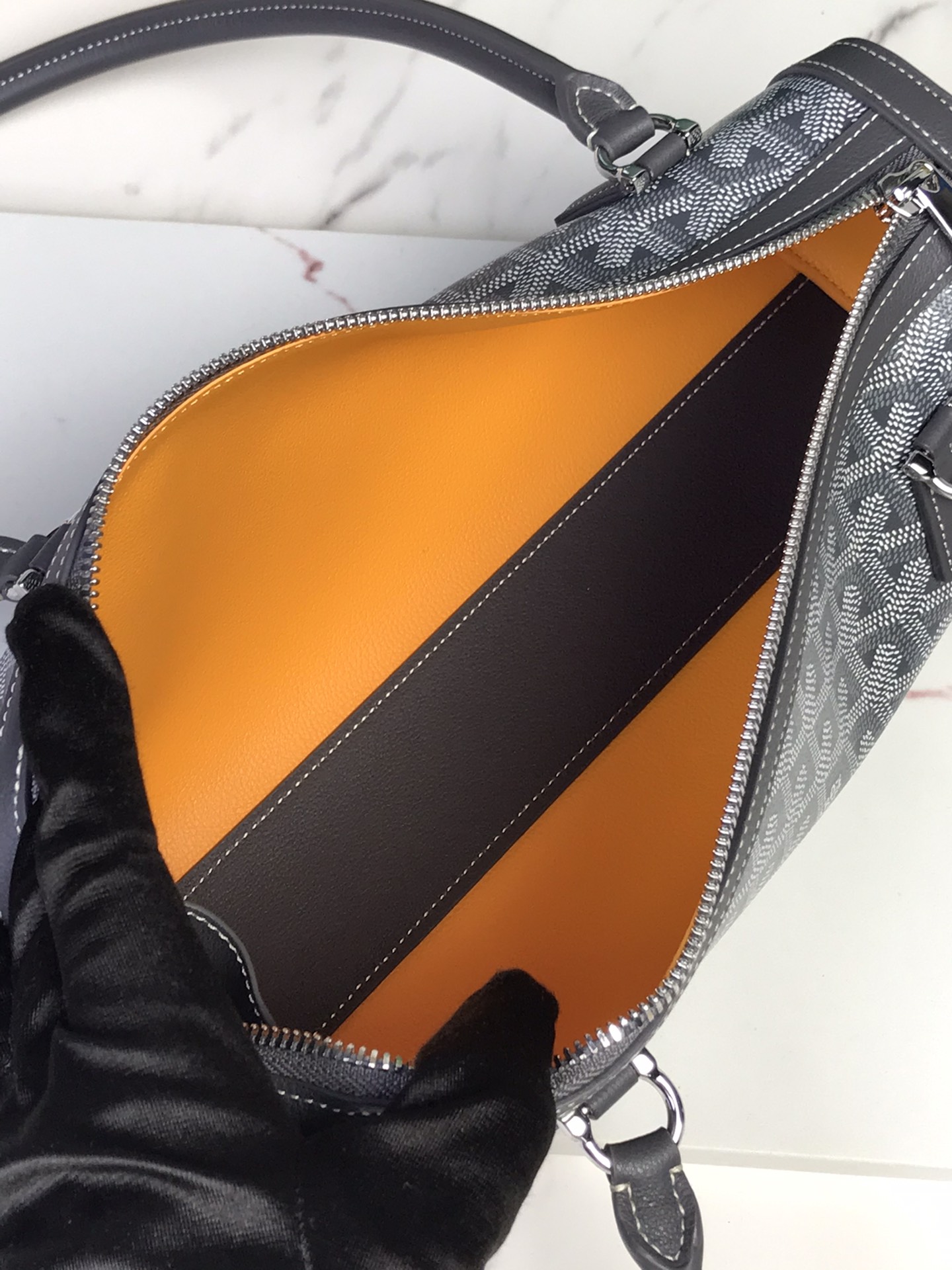 Goyard Style Leather Backpack Bags Backpack detail image 9 from source 763978