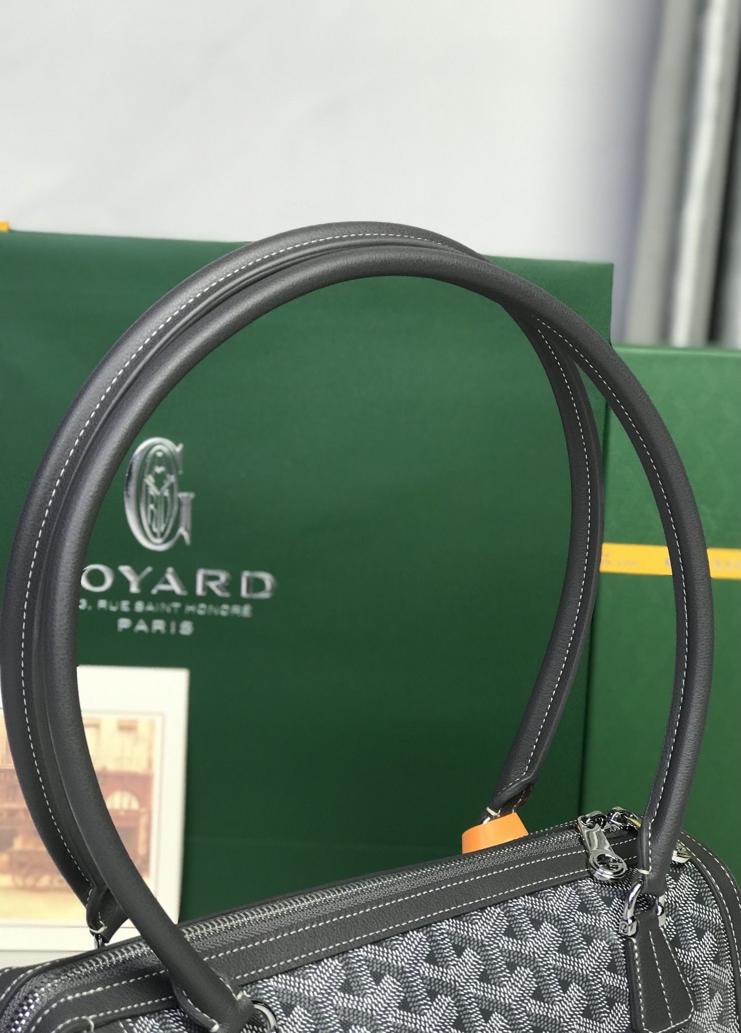 Goyard Style Leather Backpack Bags Backpack detail image 7 from source 763978