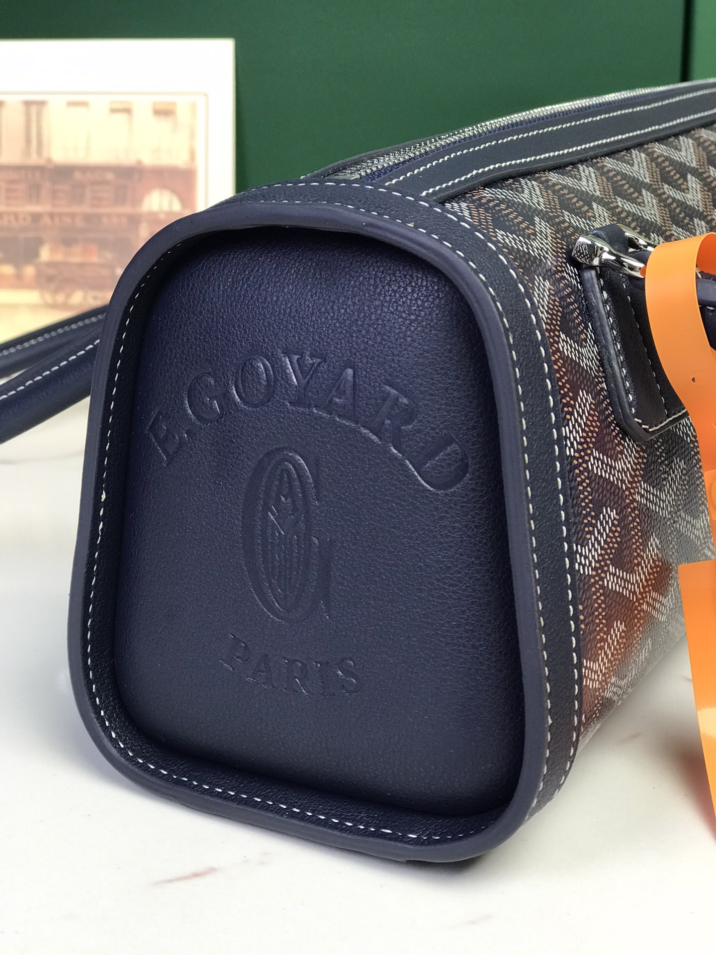 Goyard Style Leather Backpack Bags Backpack detail image 5 from source 763977
