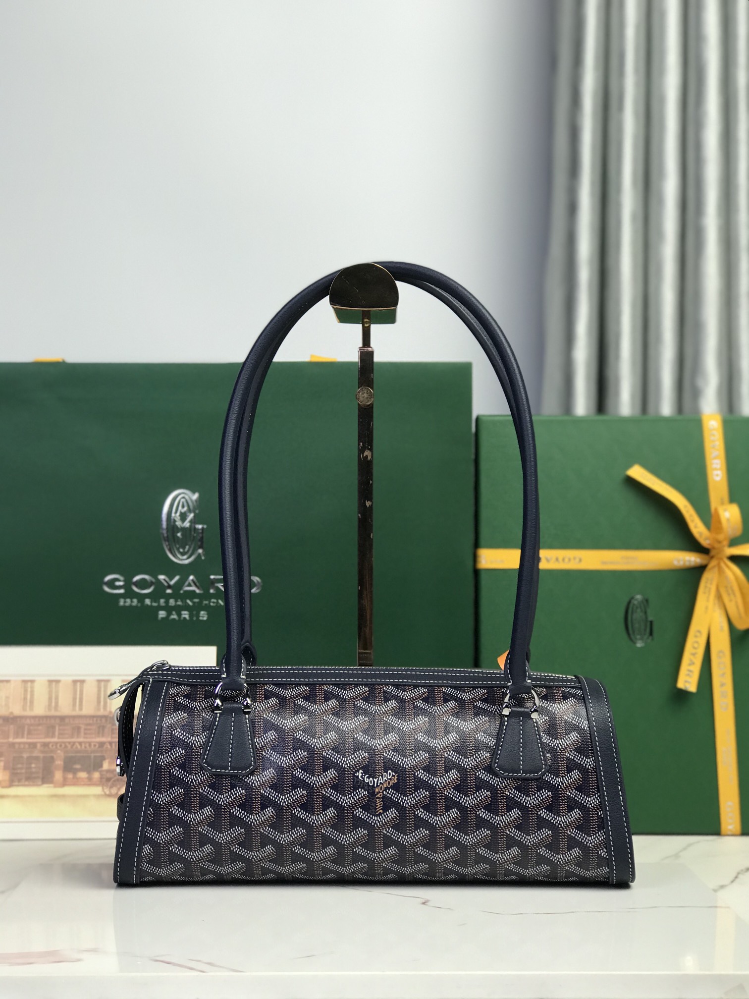 Goyard Style Leather Backpack Bags Backpack detail image 2 from source 763977