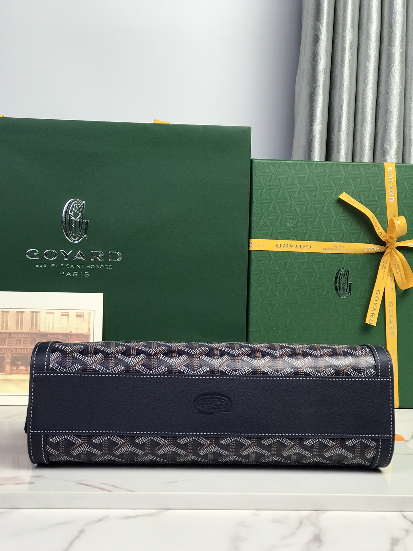 Goyard Style Leather Backpack Bags Backpack detail image 4 from source 763977
