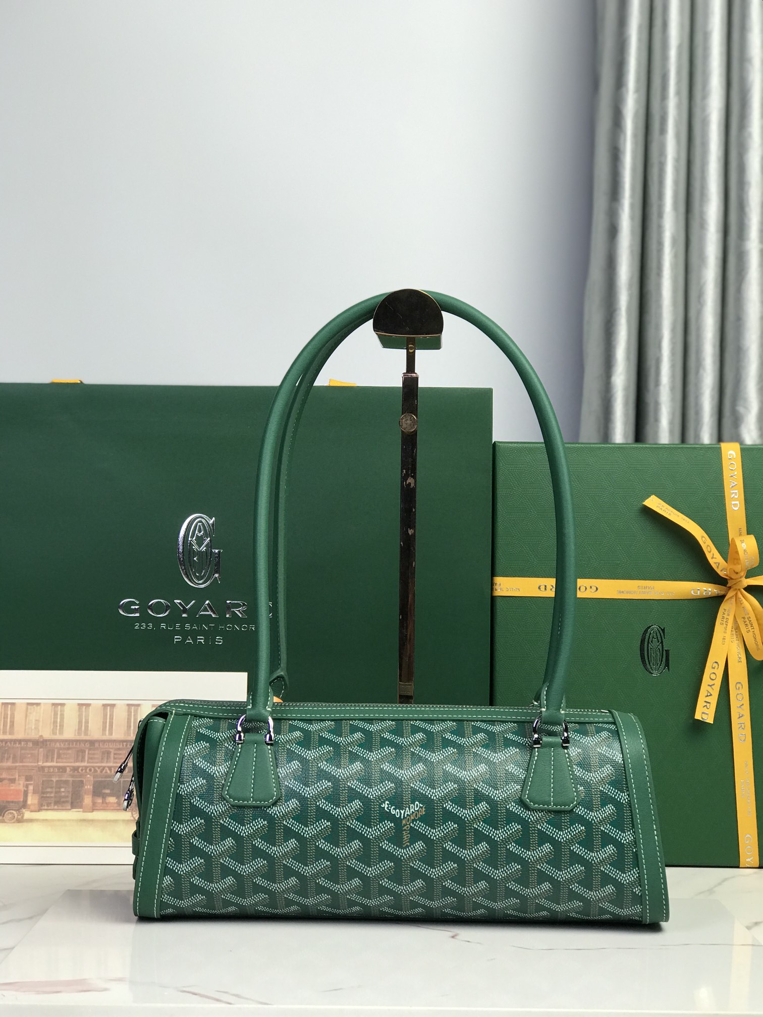 Goyard Style Leather Backpack Bags Backpack detail image 2 from source 763976