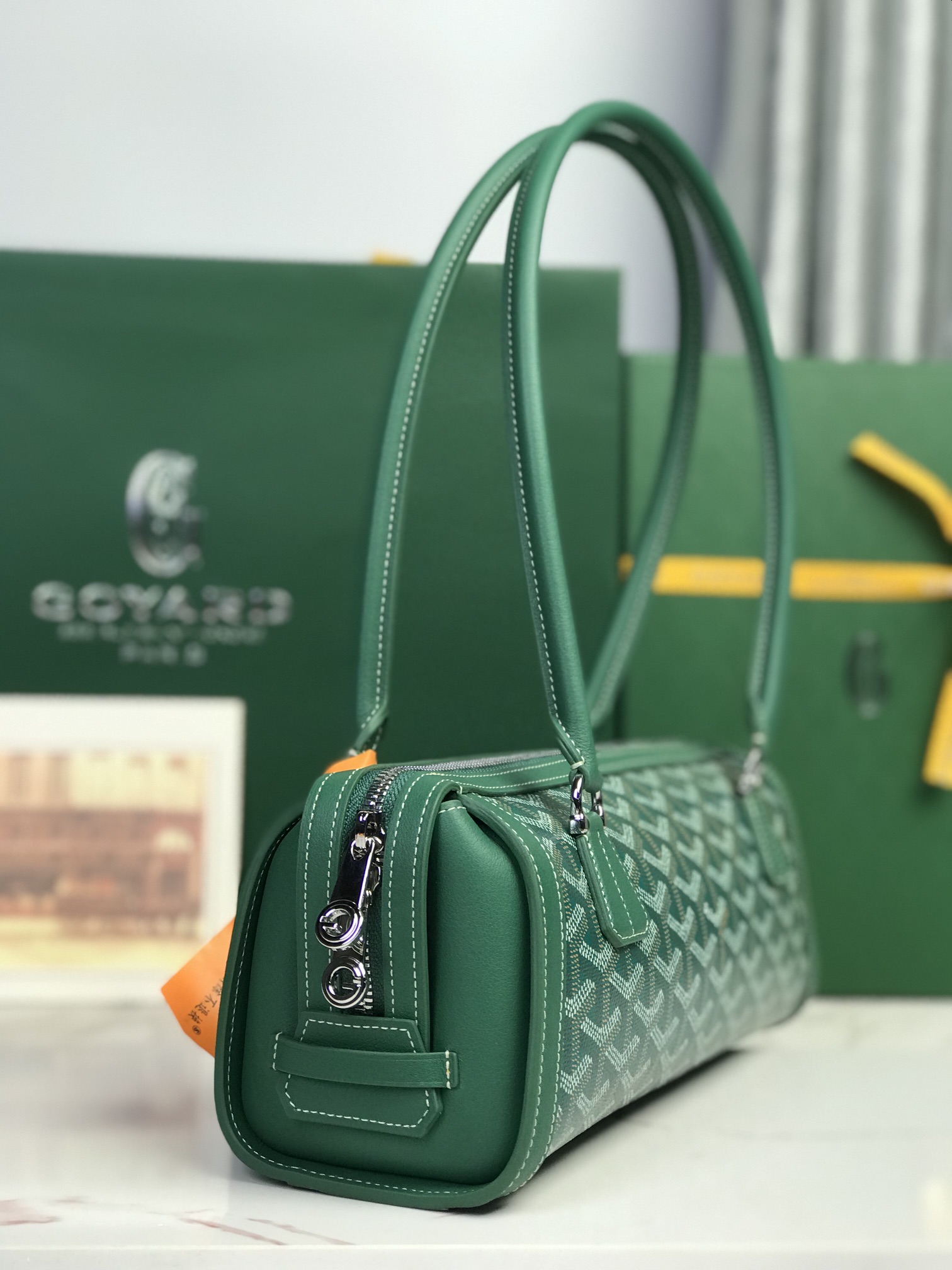 Goyard Style Leather Backpack Bags Backpack detail image 3 from source 763976