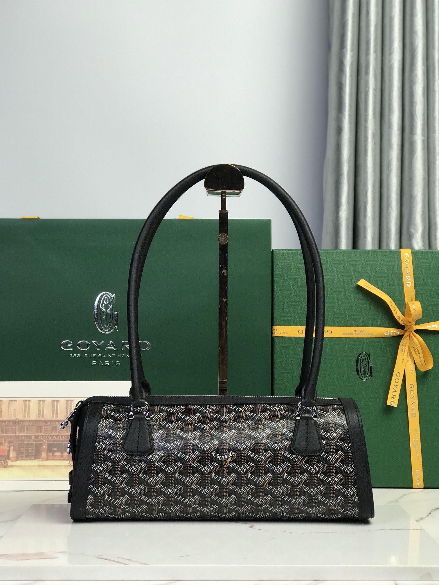 Goyard Style Leather Backpack Bags Backpack detail image 2 from source 763975